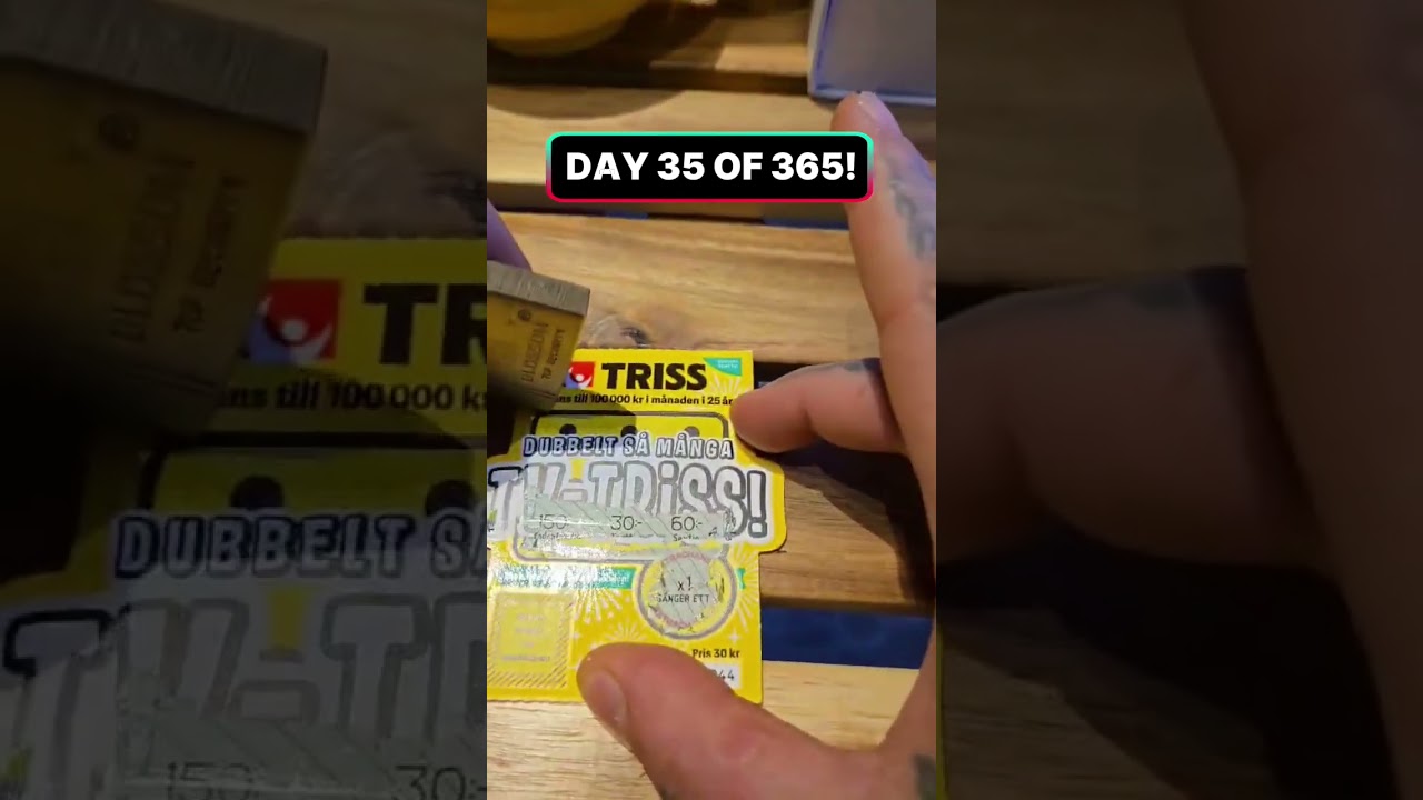 #Triss #Skraplott #Vinst #Storvinst #SvenskaSpel #Tur #LiveSkrap #Lotto #Jackpot #Pengar #Vinn