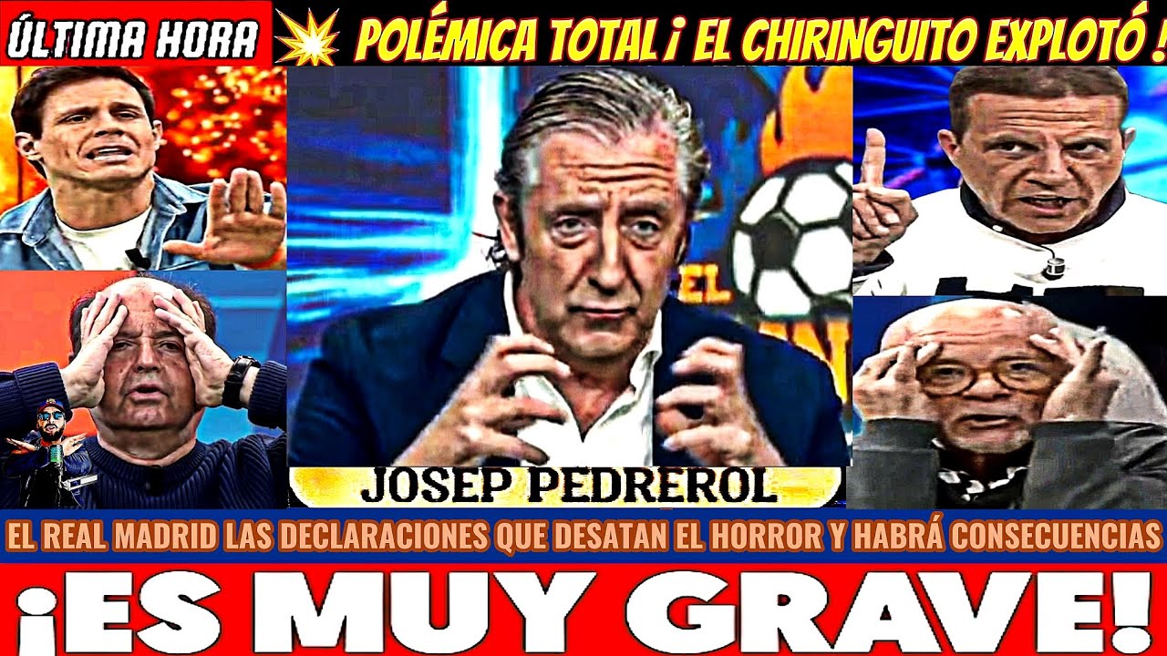 🚨&iexcl;ESTALL&Oacute; LA BOMBA! EL CHIRINGUITO FILTRAN EL INTERROGATORIO QUE HUNDE A REAL MADRID Y BARCELONA HOY