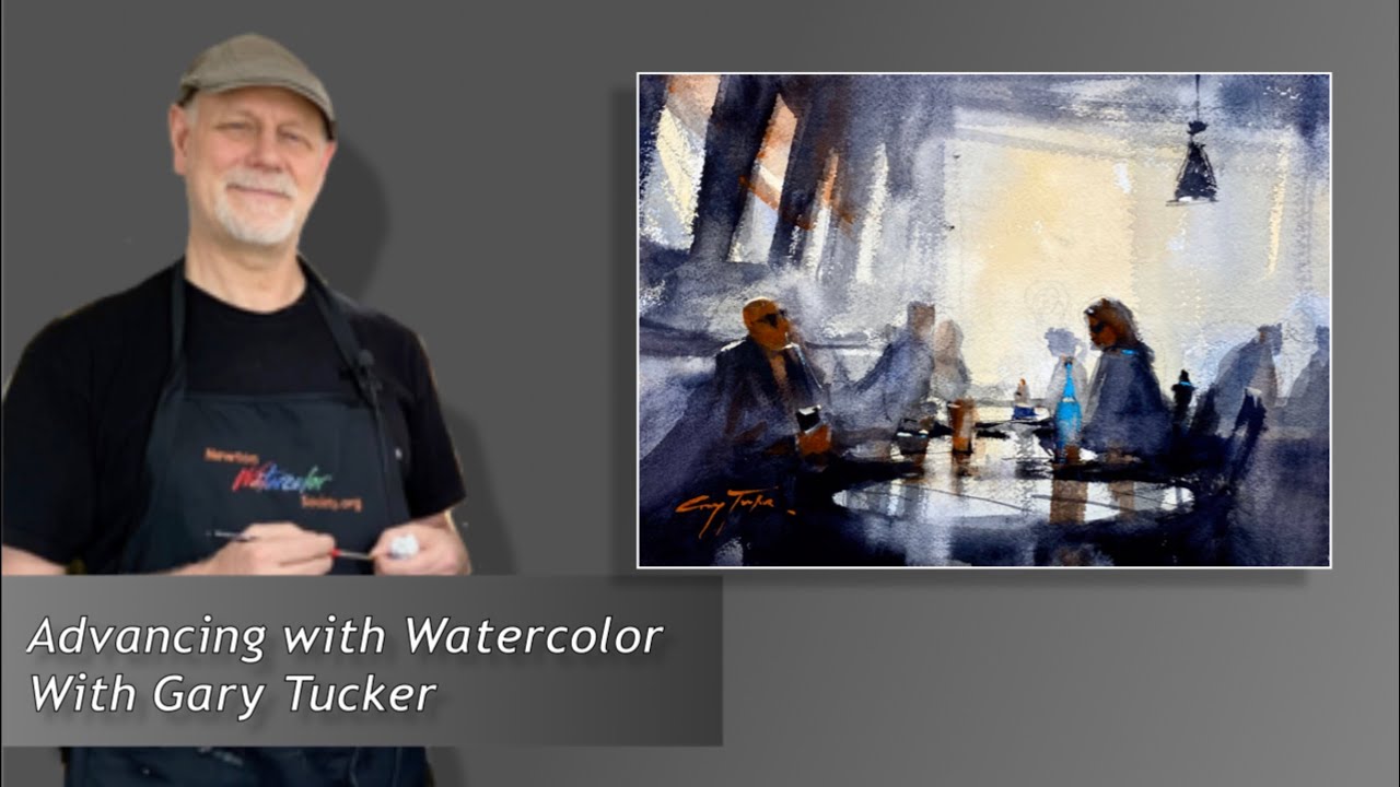 Развитие акварели: «Встреча за чашкой кофе» — взгляд художника на мир.