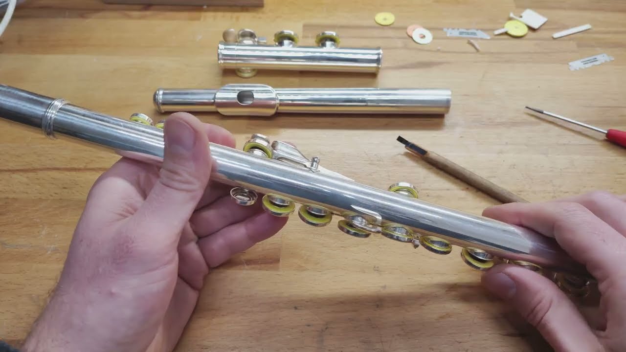 How to replace yor flute pads. part 3 flute pads adjust.