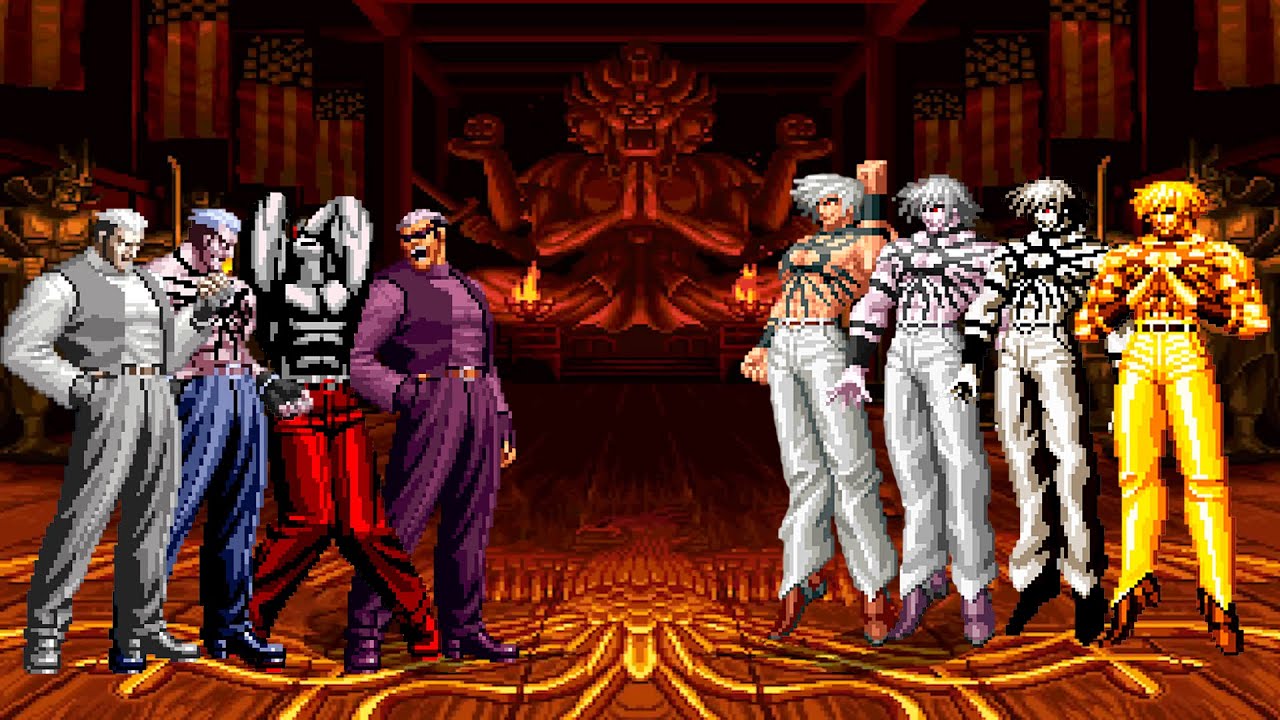 [KOF Mugen] Ryuji Yamazaki Team vs Orochi Team