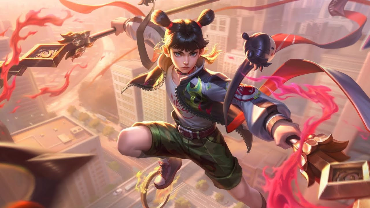 Honor of Kings - 哪吒 ( Nezha ) skin Collad Legend of Hei gameplay