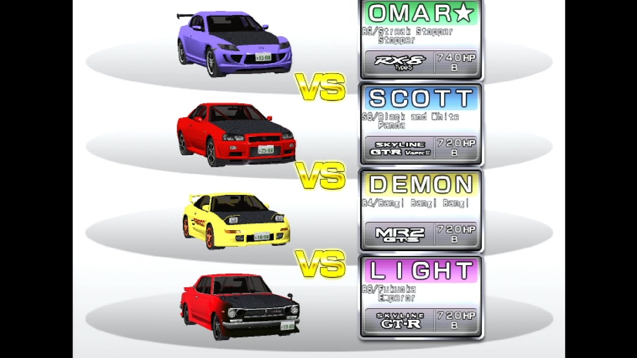 Maximum Tune 3DX+ 4 way battle OMAR* SE3P / SCOTT R34  / DEMON SW20 / LIGHT KPG10 [HAKONE]