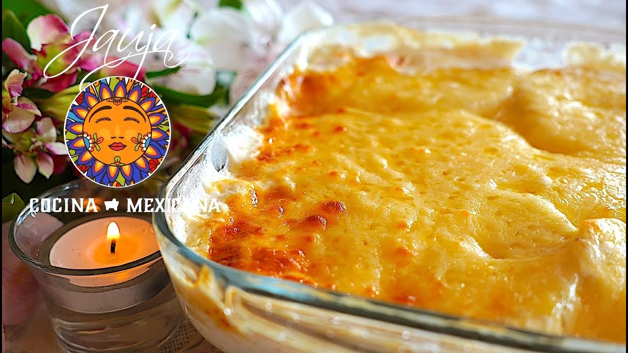 La Mejor Receta de Papas a la Crema y Queso. Receta Exclusiva de Jauja Cocina Mexicana&trade;