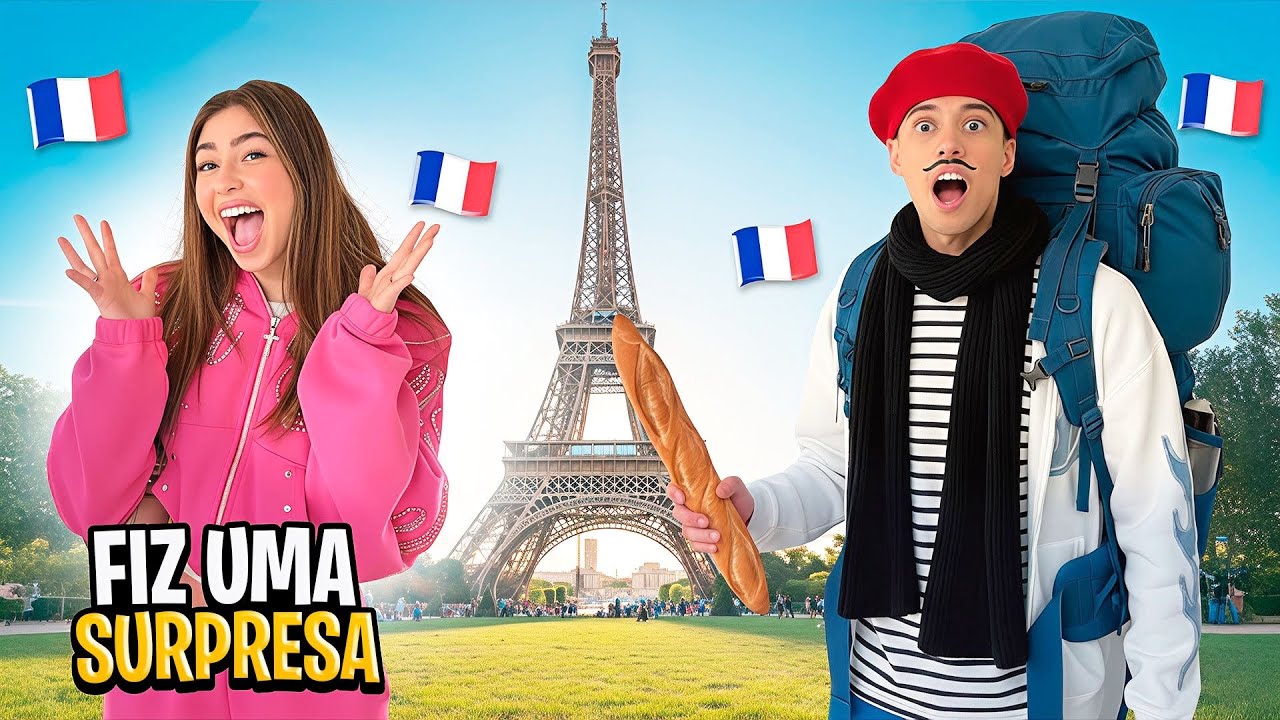 LEVEI MINHA NAMORADA PARA PARIS 😲(viagem de casal)