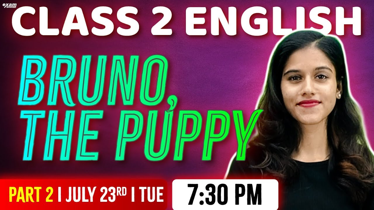 Class 2 English | Chapter 1 | Bruno, The Puppy Part 2 | Exam Winner Class 2