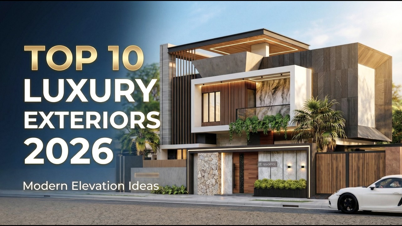 Top 10 Luxury Exterior Designs 2026 ✨Modern Elevation Walkthrough of Premium Homes