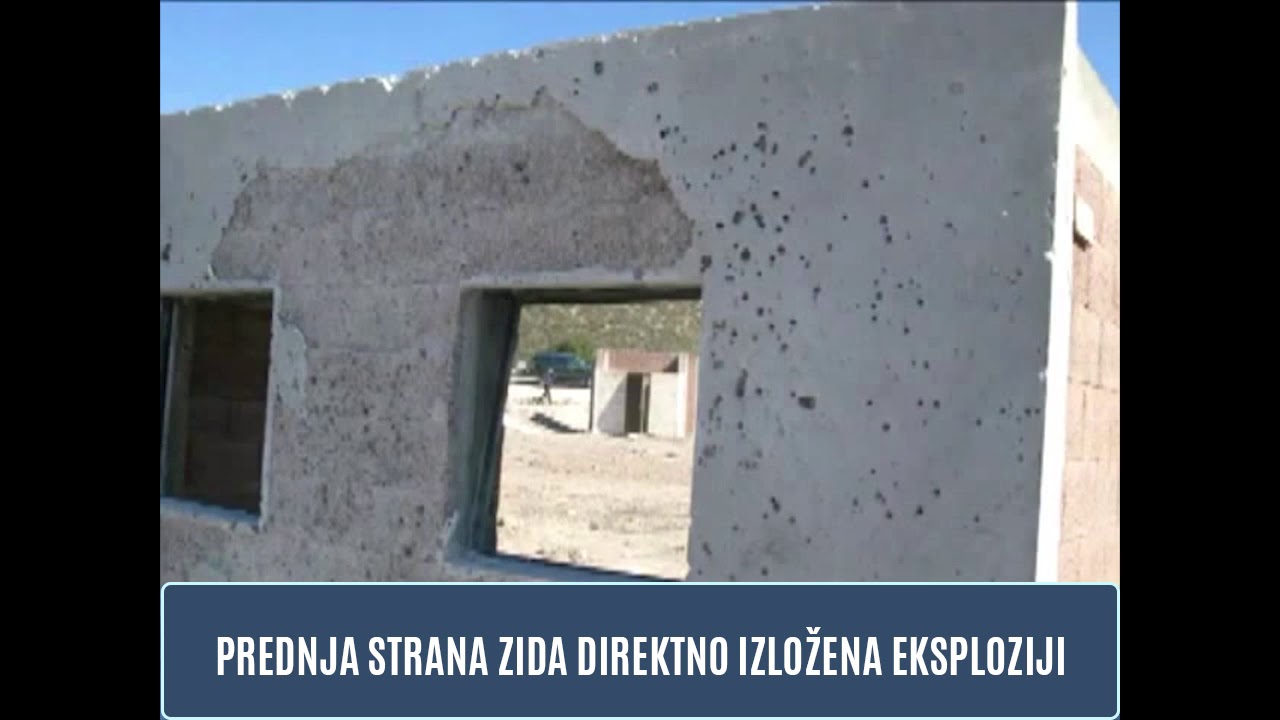 #ISOTEX sistem gradnje - otpornost na eksplozije