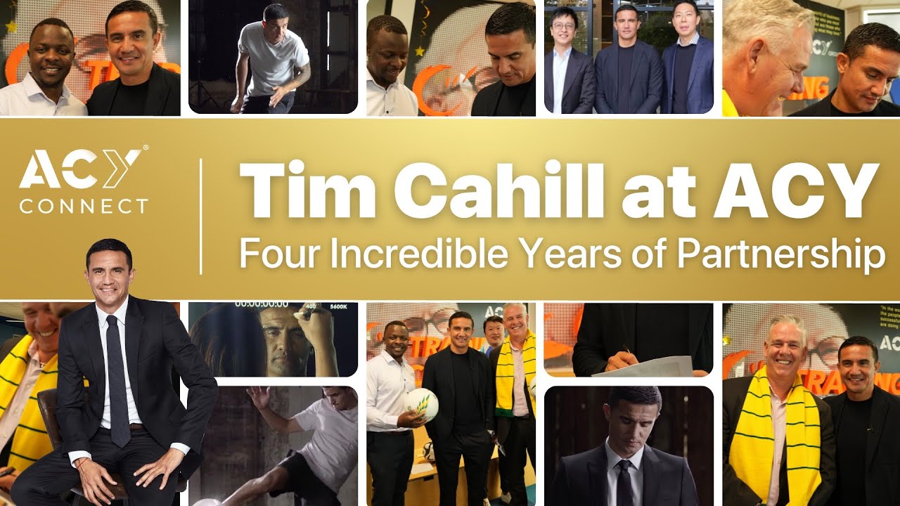 Tim Cahill at ACY: Four Years of Partnership - Passion, Dedication, & Achievement