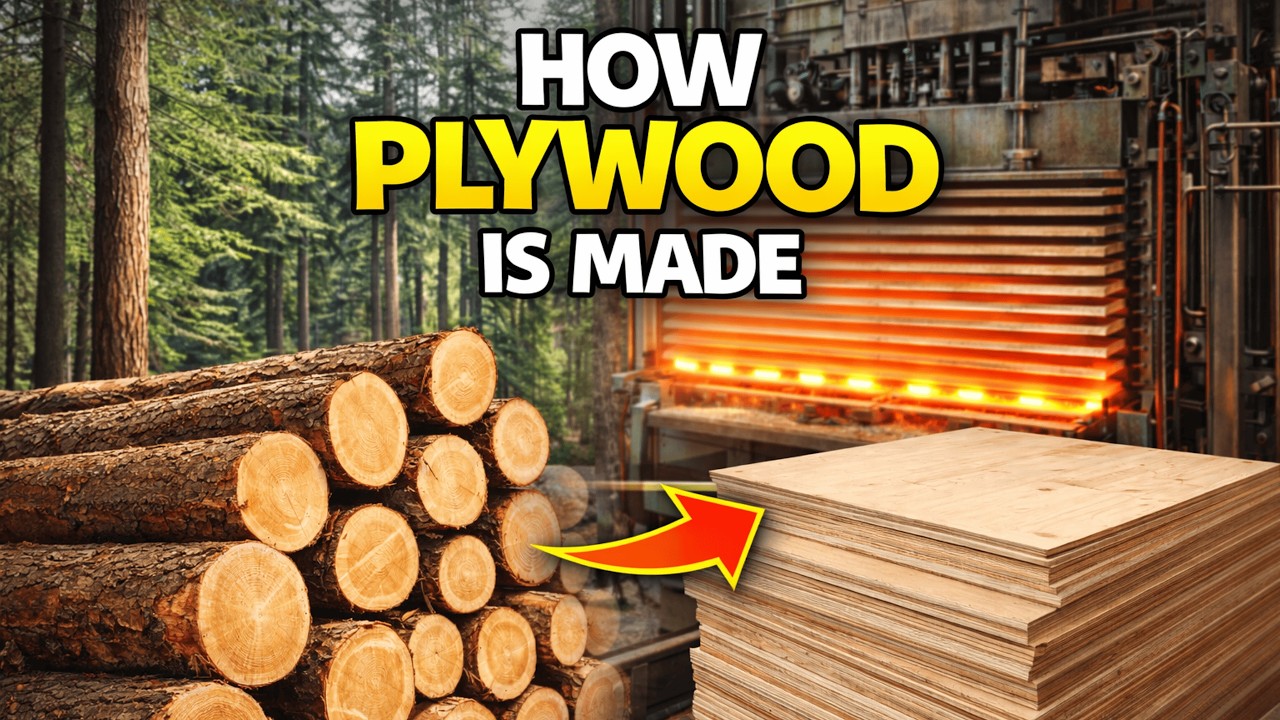 The Complete Plywood Manufacturing Process | From Forest to Construction Panels