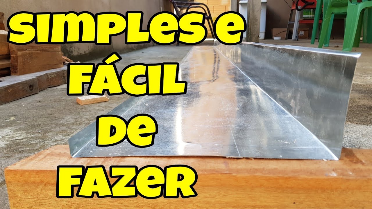 COMO DOBRAR CALHA COM UMA SIMPLES MÁQUINA MANUAL