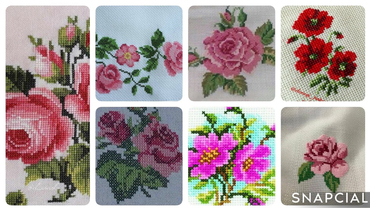 Colección de 100 diseños de patrones de punto de cruz virales de tendencia superior para todo 