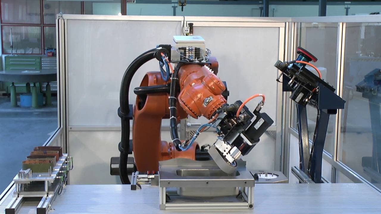 Suhner Demo Schleif Roboter