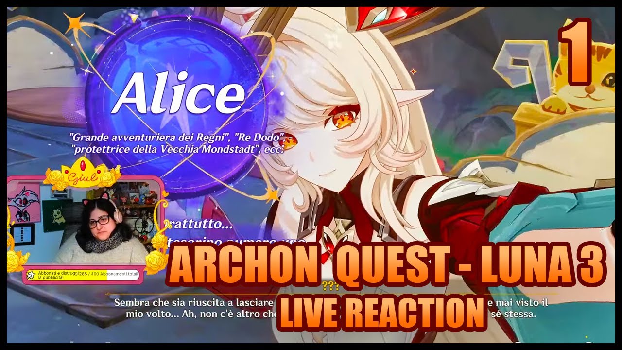 Finalmente...STREGHE! | Archon Quest LUNA 3 Live Reaction PT.1 [ YTGiul ]