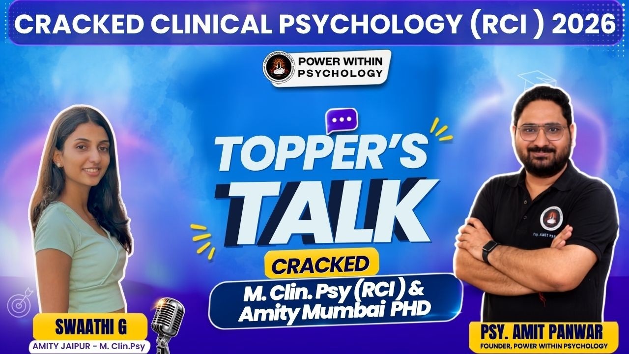 Как я поступила на M.Clin.Psy (RCI) 2026 и PhD в Amity Mumbai | Topper Talk со Swaathi G