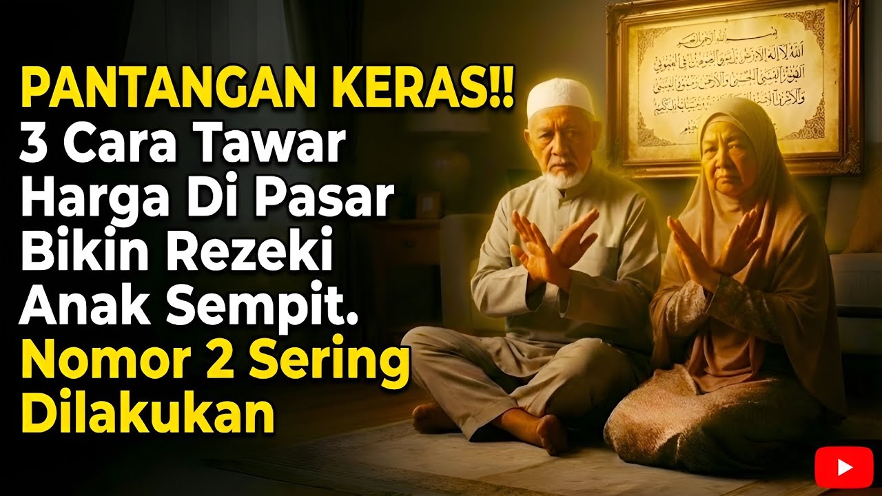 PANTANGAN KERAS‼️3 Cara Tawar Harga Di Pasar Bikin Rezeki Anak Sempit. Nomor 2 Sering Dilakukan 🛒🚫