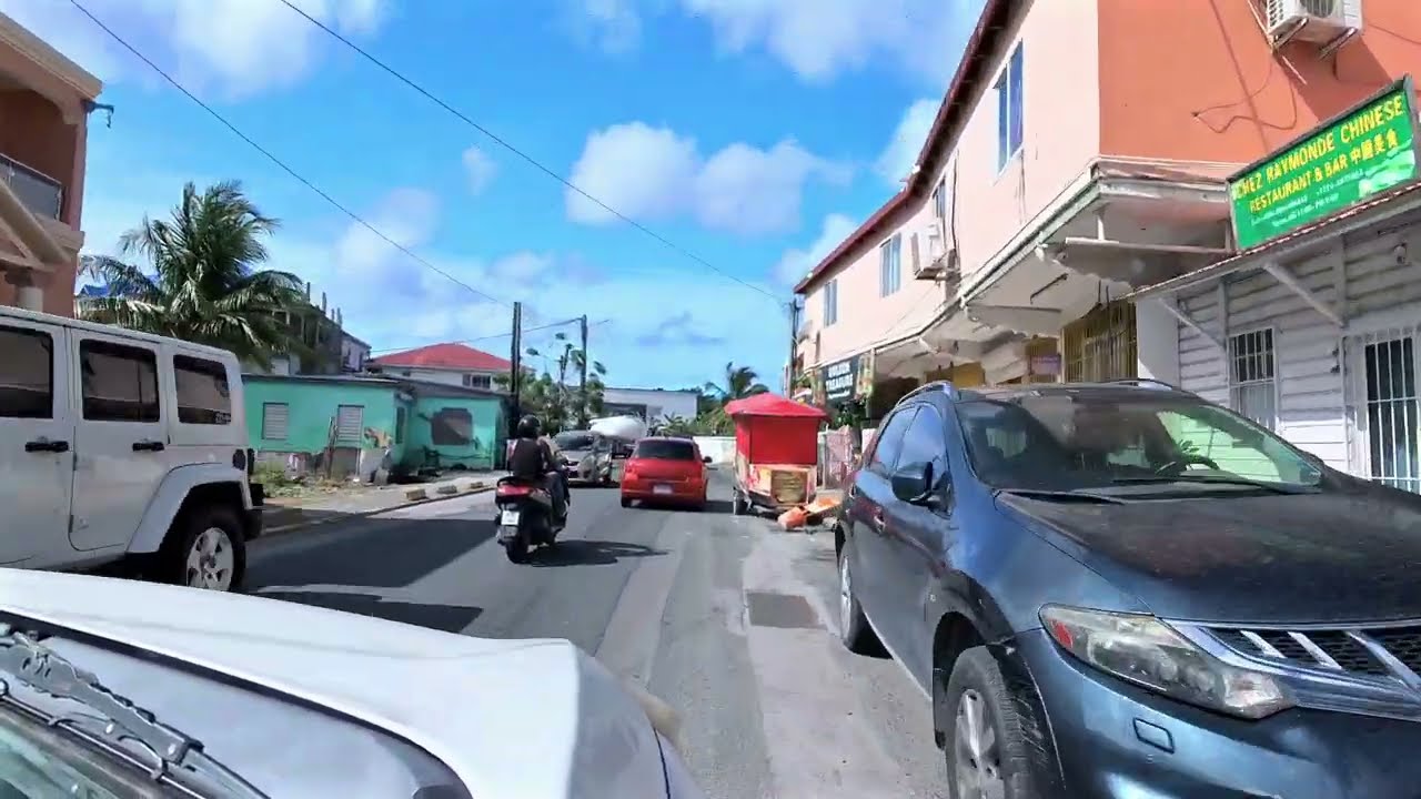 Driving #sxm - Marigot to Simpson Bay Fish Market 🐟 in 4k HDR
