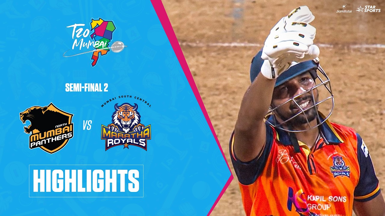 MSC Maratha Royals edge past North Mumbai Panthers in Semi Final 2 | Highlights | #T20MumbaiLeague