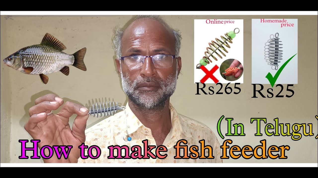 How to 🎣 make  fish 🐟 feeder in Telugu || fishing #fishing #fishingtips #fishingvideo #feeder