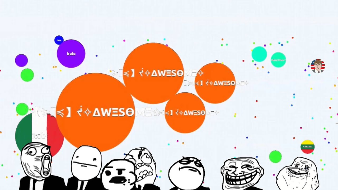 Agario biggest cell ever world record - Agar.io Best of Gameplay Compilation