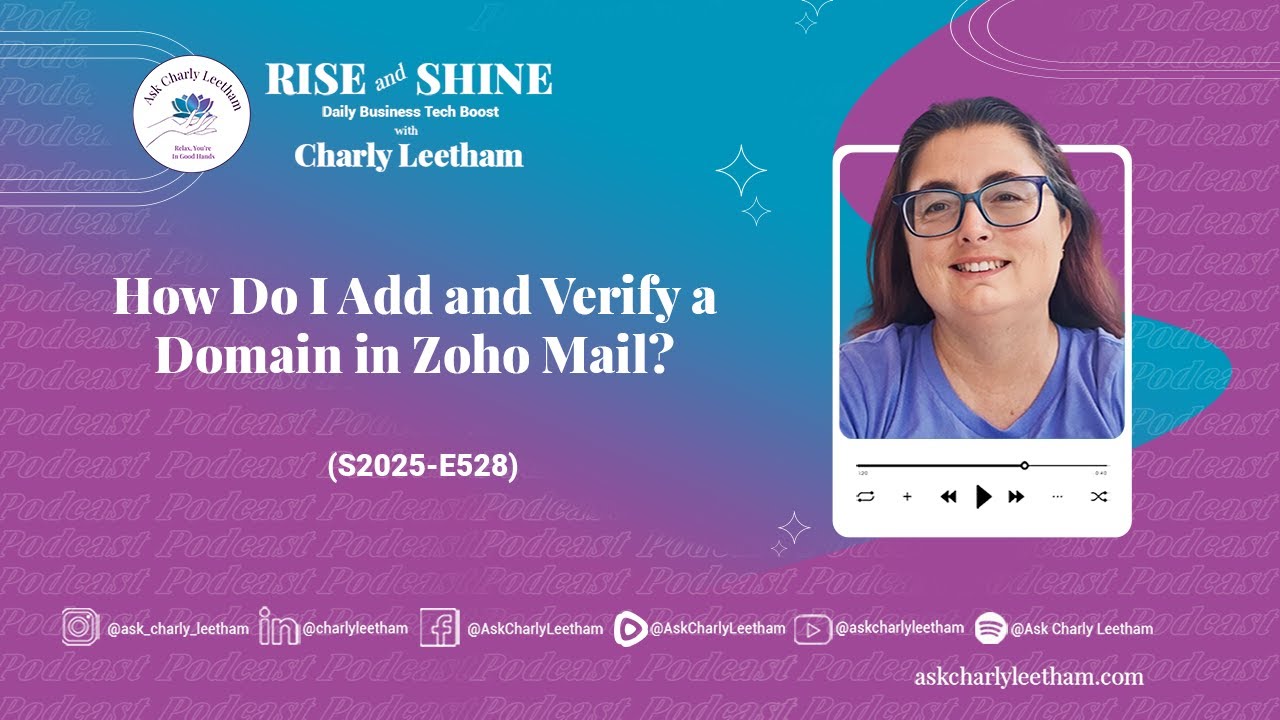 How Do I Add and Verify a Domain in Zoho Mail? (2025/528)