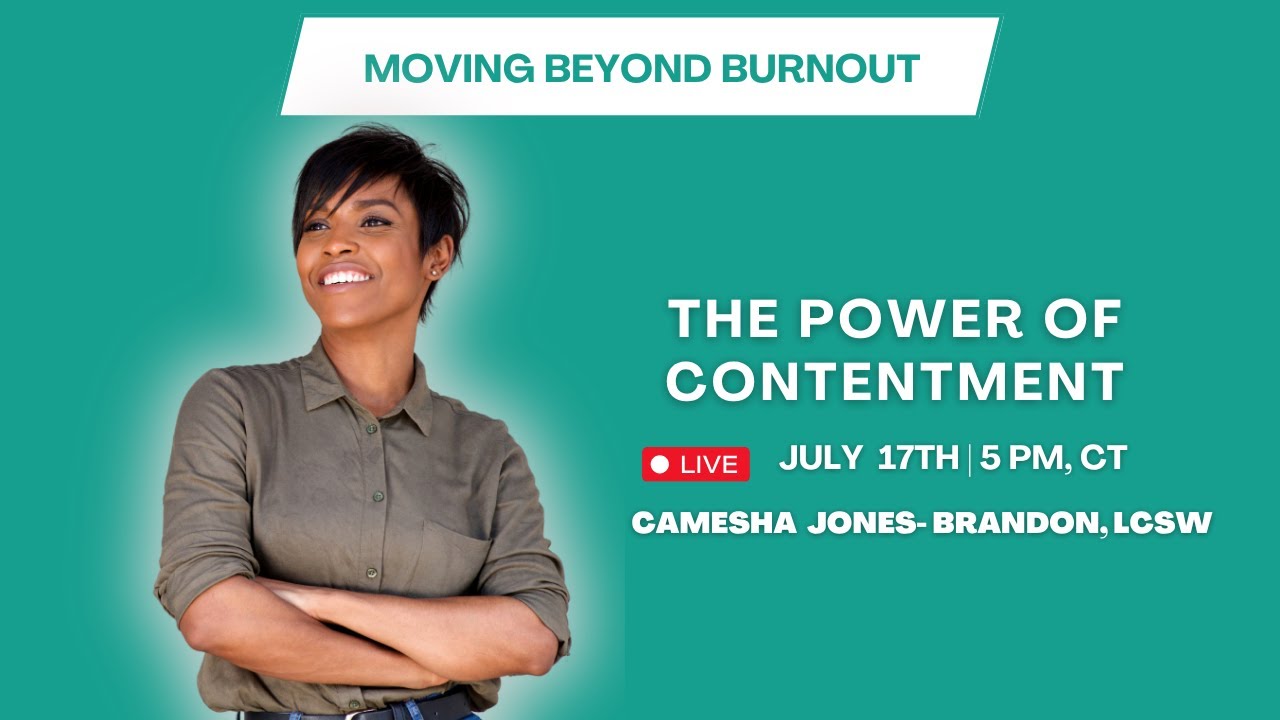 The #Power of Contentment #blackwomen #burnout #rest #peace