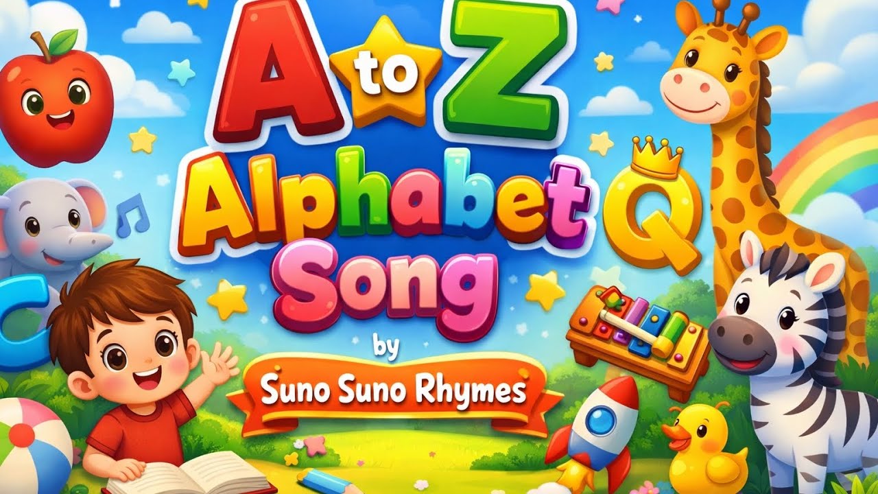 ABC Alphabet Song A to Z | Kids Learning Rhymes | Suno Suno Rhymes