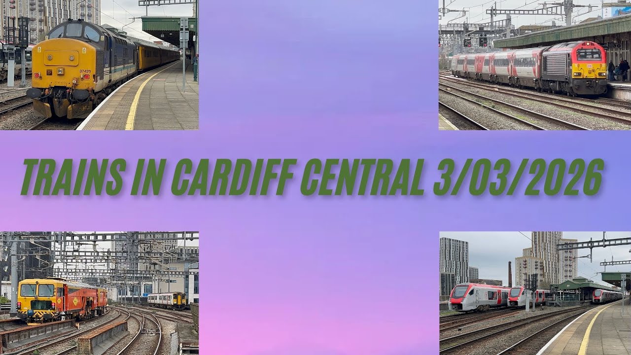 Trains In Cardiff Central 3/03/2026 