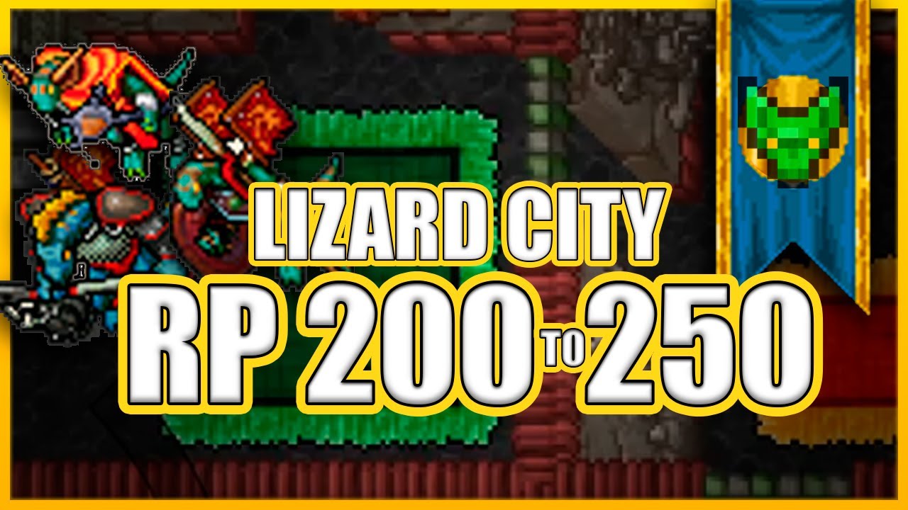 RP 200 to 250 &ndash; Lizard City [Bestiary] | Where to hunt Paladin | Tibia
