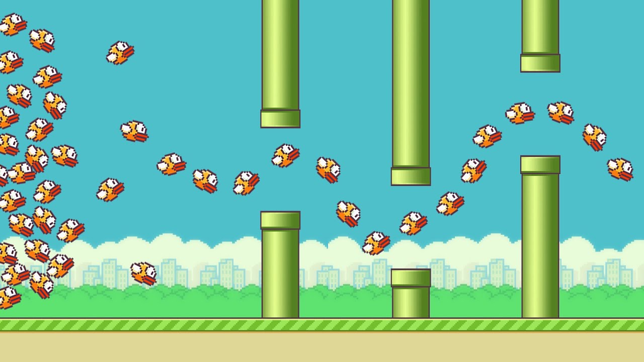 ИИ учится побеждать Flappy Bird