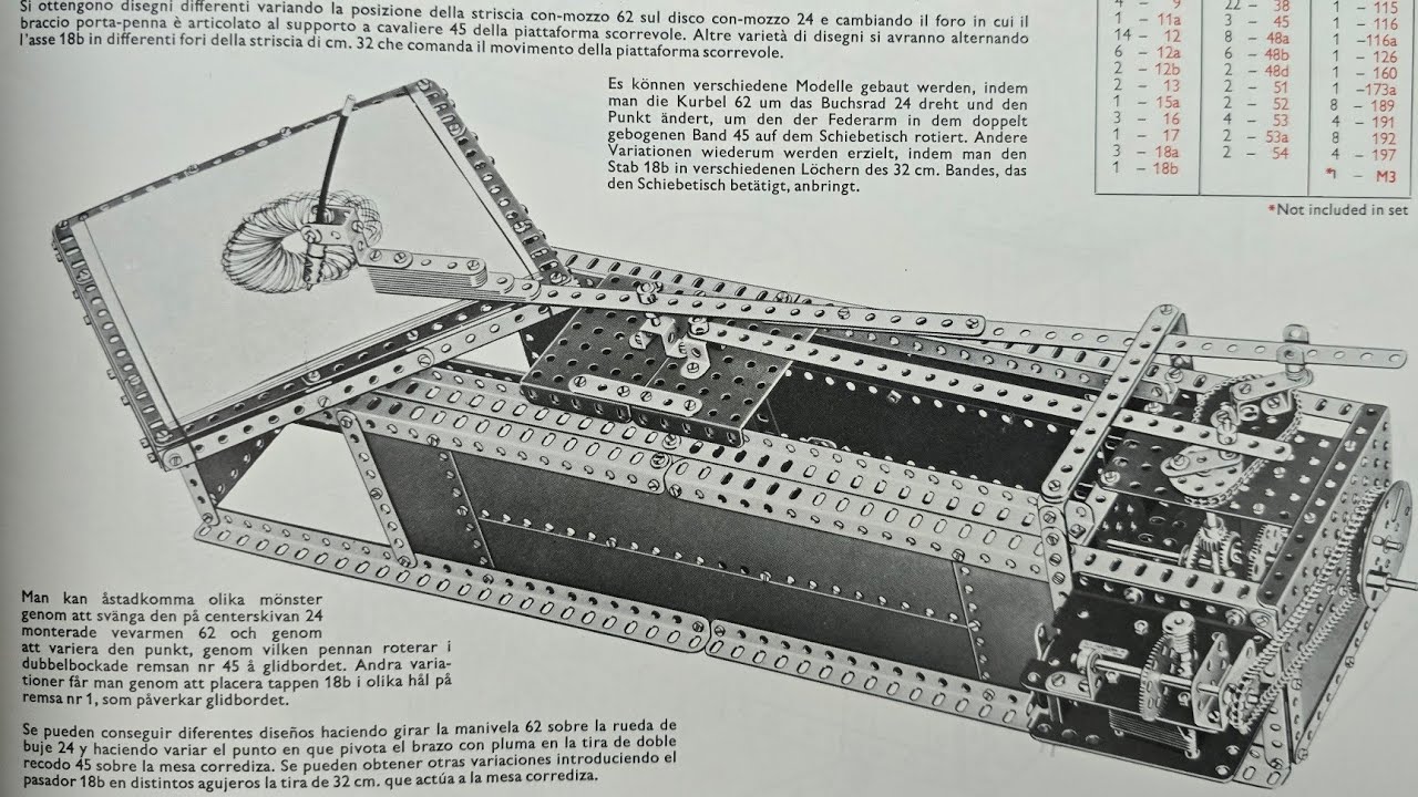 Build Meccano Set 9 - 9.2 Meccanograph