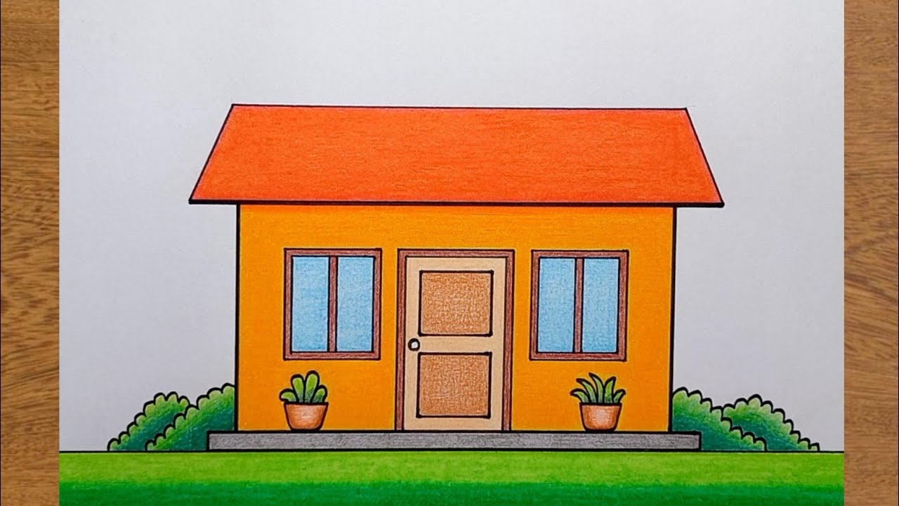 Cara Menggambar Rumah Untuk Pemula - Gambar Rumah Sederhana