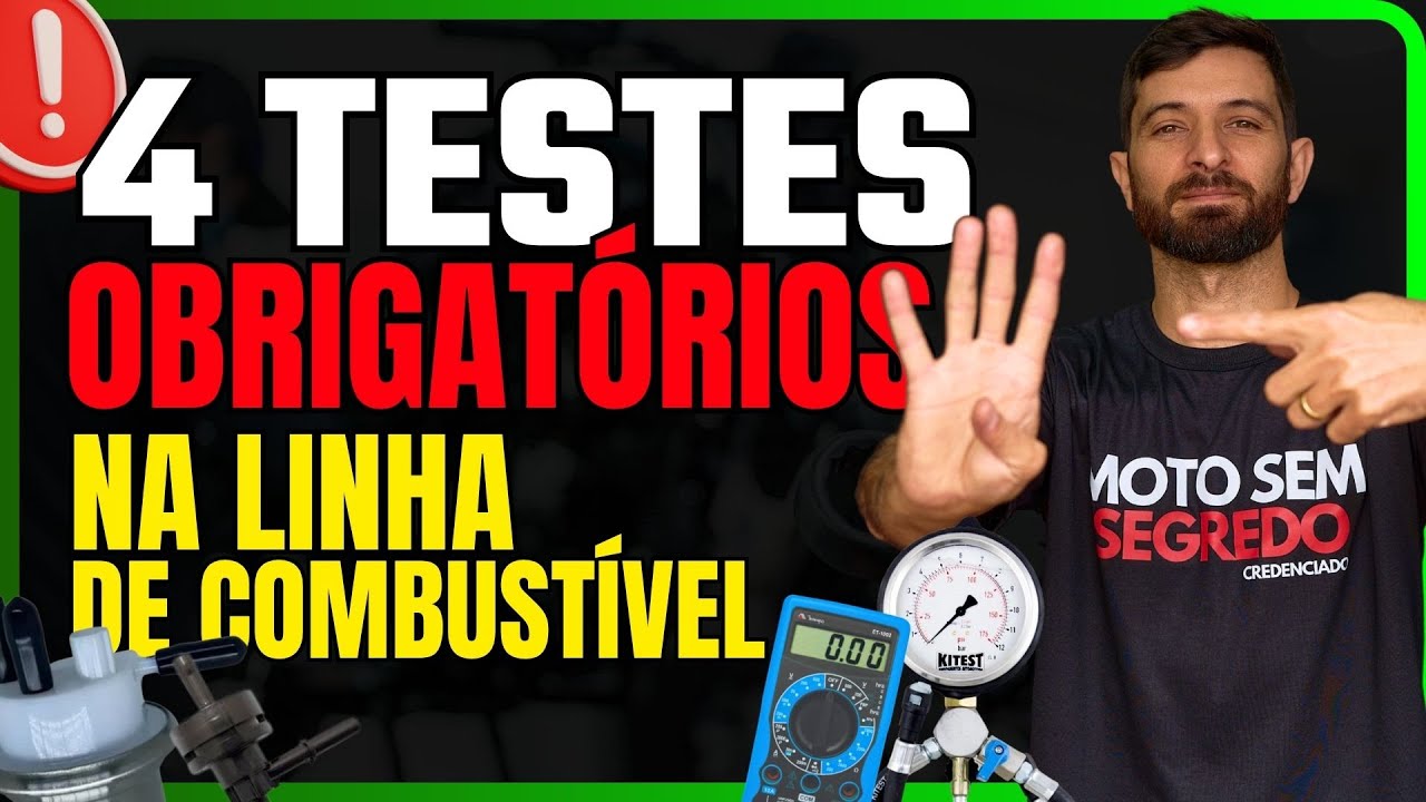 NÃO PODE DEIXAR DE FAZER ESSES TESTES NA LINHA DE COMBUSTÍVEL MECÂNICO!