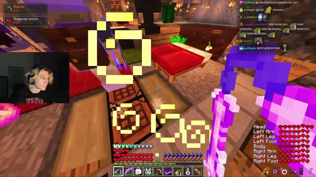 xQc Plays RL CRAFT with JESSE & GREEK (Part 13)