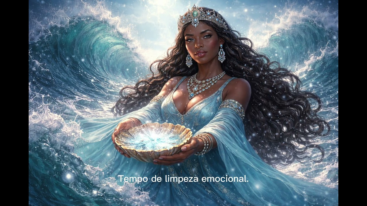 📜 IEMANJÁ Salve a força sagrada de Mamãe Iemanjá, Rainha do Mar, Mãe dos filhos.