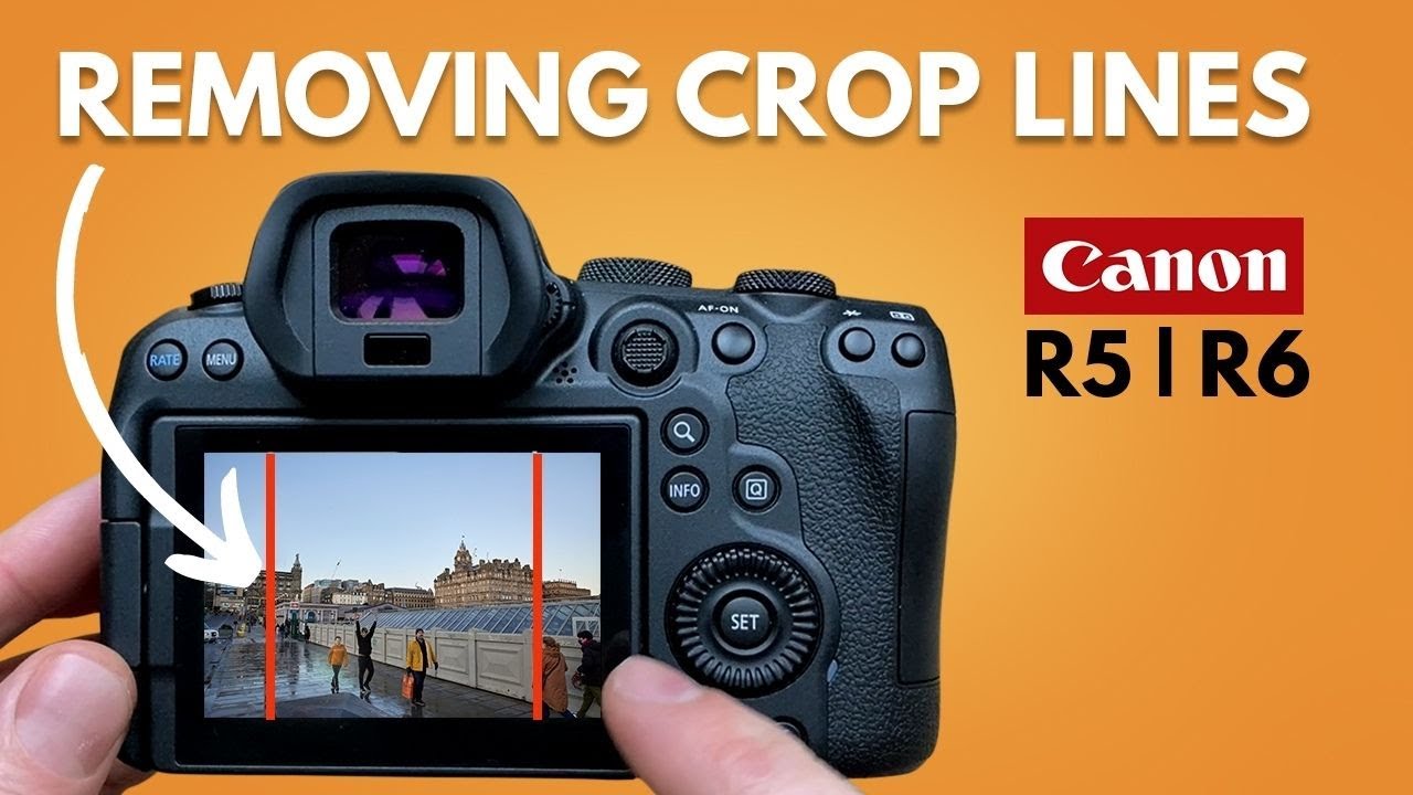 🟠 удаление линий обрезки, Canon R6 + R5 (скрыть линии соотношения сторон при воспроизведении)