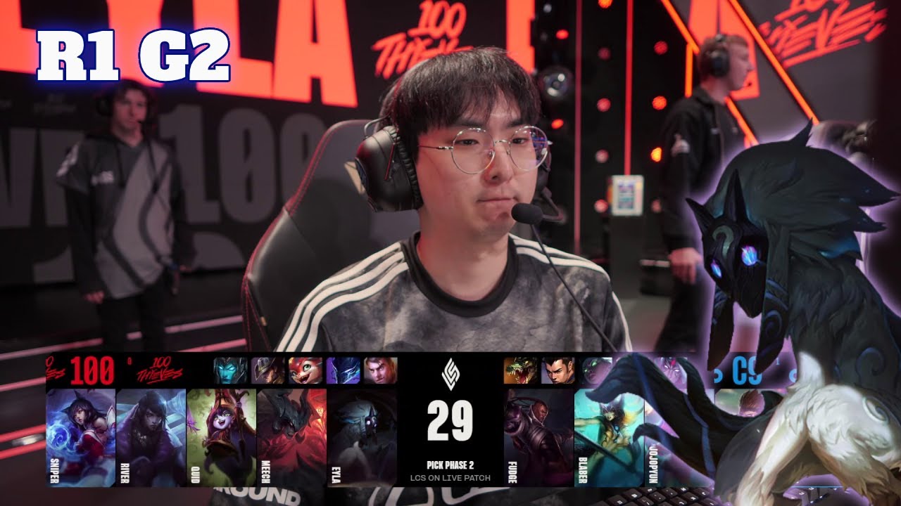 100 vs C9 - Game 2 | Round 1 S14 LCS Spring 2024 Playoffs | 100 Thieves vs Cloud 9 G2 full