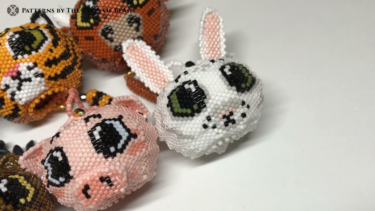 Beaded Animals Patterns / Seed Beads Animals Tutorials Links &darr;/ Beaded Zodiac Ornaments Peyote Balls