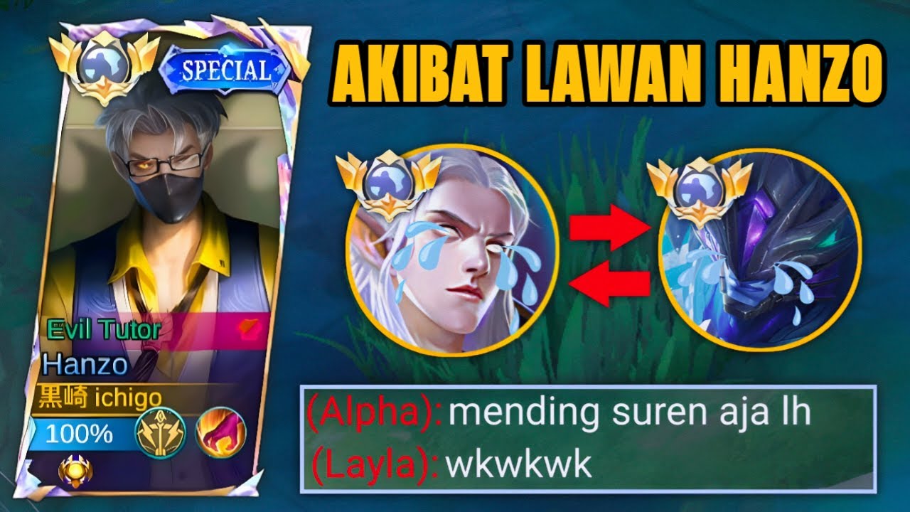Cara Hanzo Bantai Meta Estes!! Rotasi Terbaik Hanzo - Build Tersakit Hanzo Terbaru - Mobile Legends