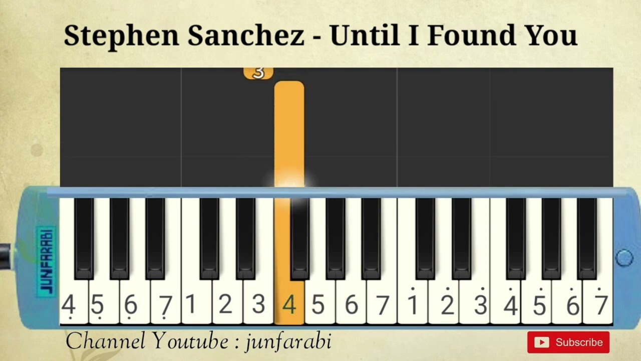 Stephen Sanchez | Until I Found You | not pianika easy