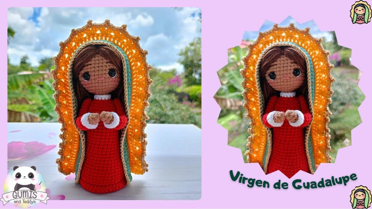Virgen de Guadalupe - Virgen tejida - Virgencita amigurumi