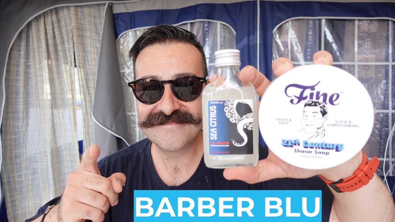 Una Sbarbata da Campeggio - Game Changer 68-P Razorock - Fine Barber Blu - Sea Citrus