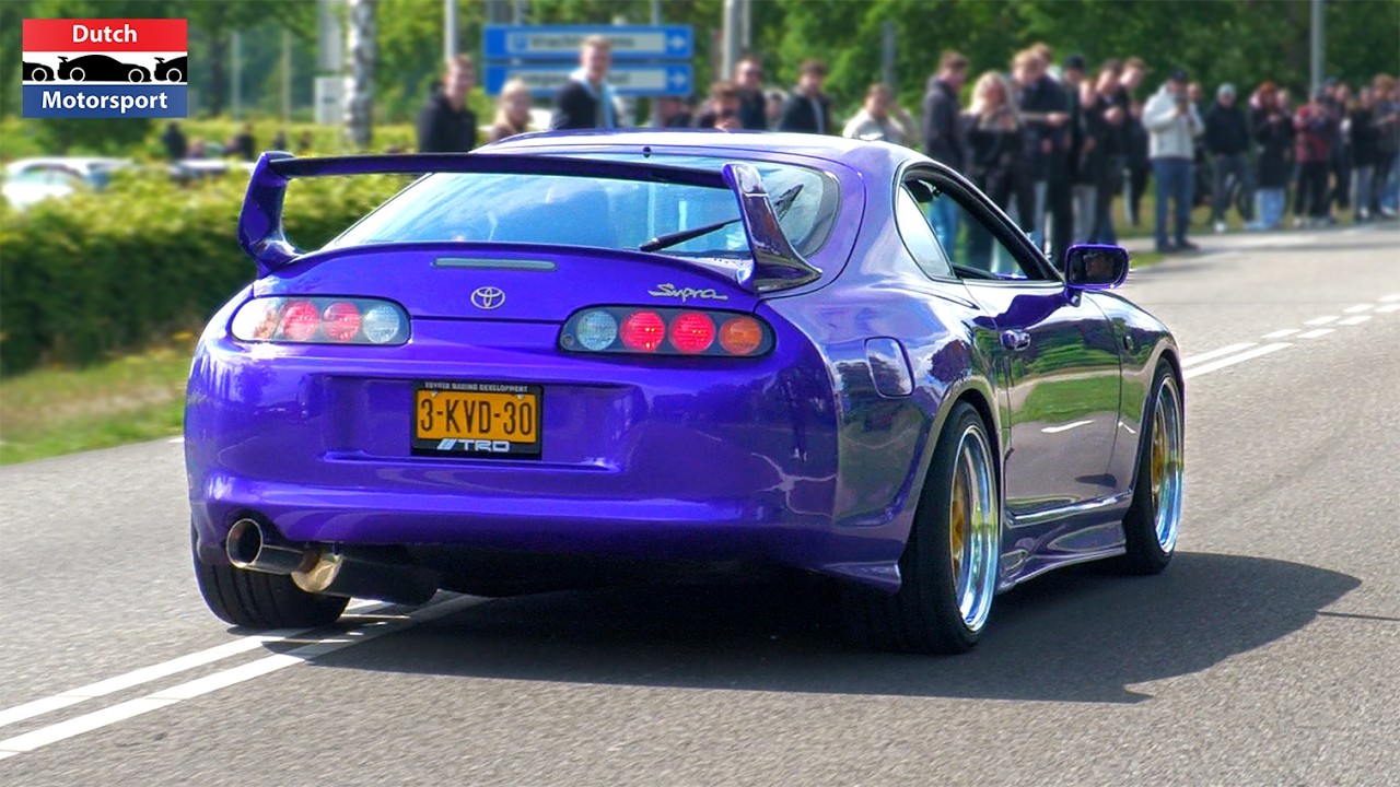 JDM Cars leaving Car Meet! - Supra, Lancer Evo, Skyline, Mark II, Eclipse, WRX STI,...