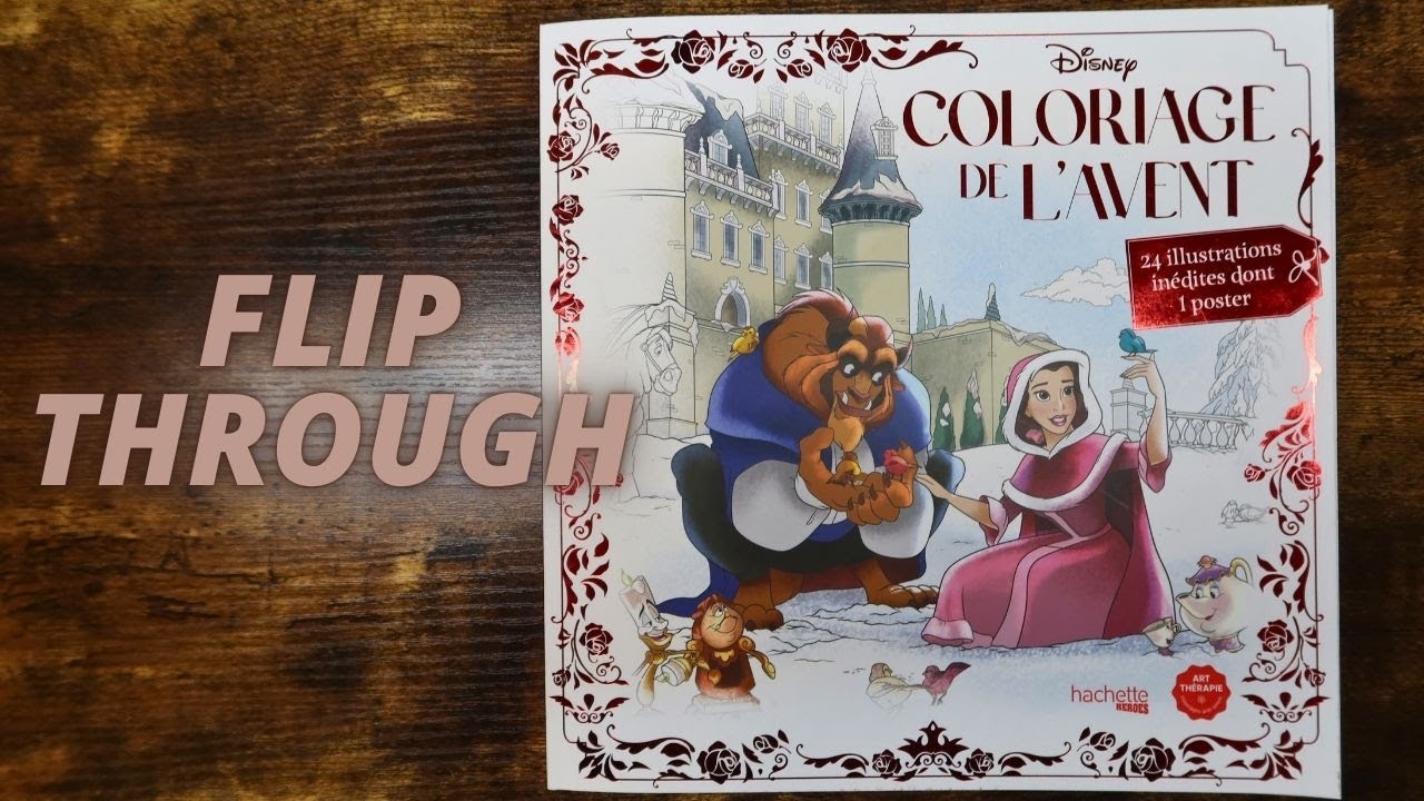 coloring book advent calendar!?! | disney coloriage de l'avent flip through!