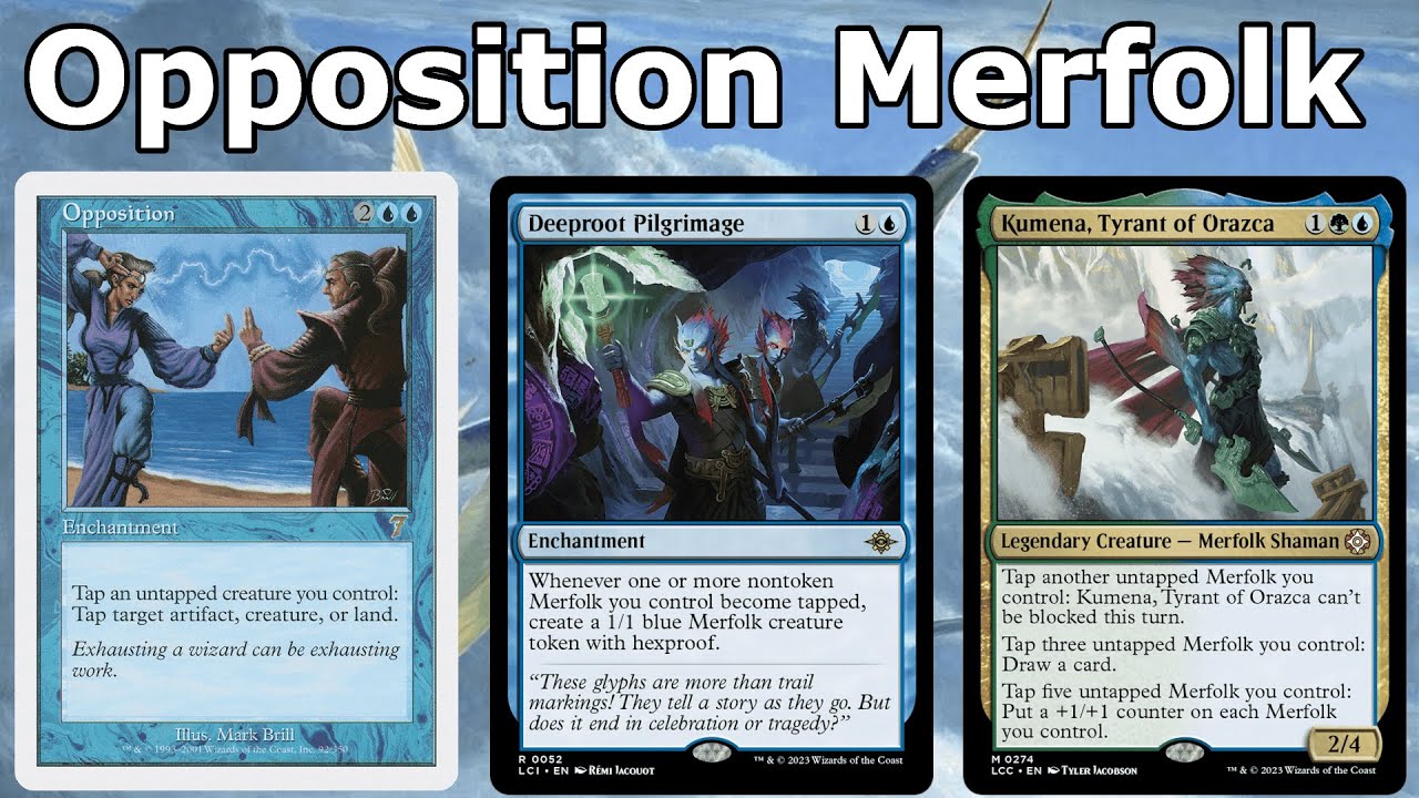 MERFOLK HAVE NEVER BEEN THIS SPICY!   Yorion Opposition Merfolk (Deeproot Pilgrimage- Legacy MTG)