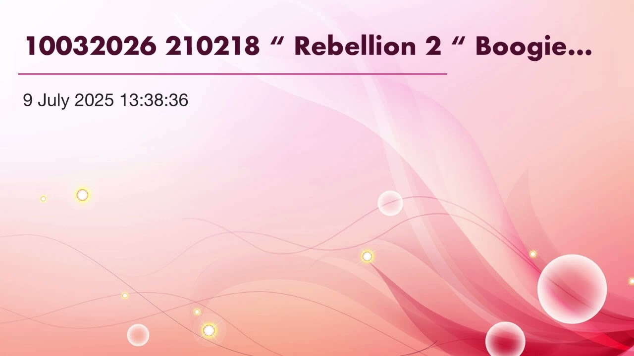 10032026 210218 “ Rebellion 2 “  Boogie Woogie by Bösendorfer Grand piano & Chill Out Piano Yamaha