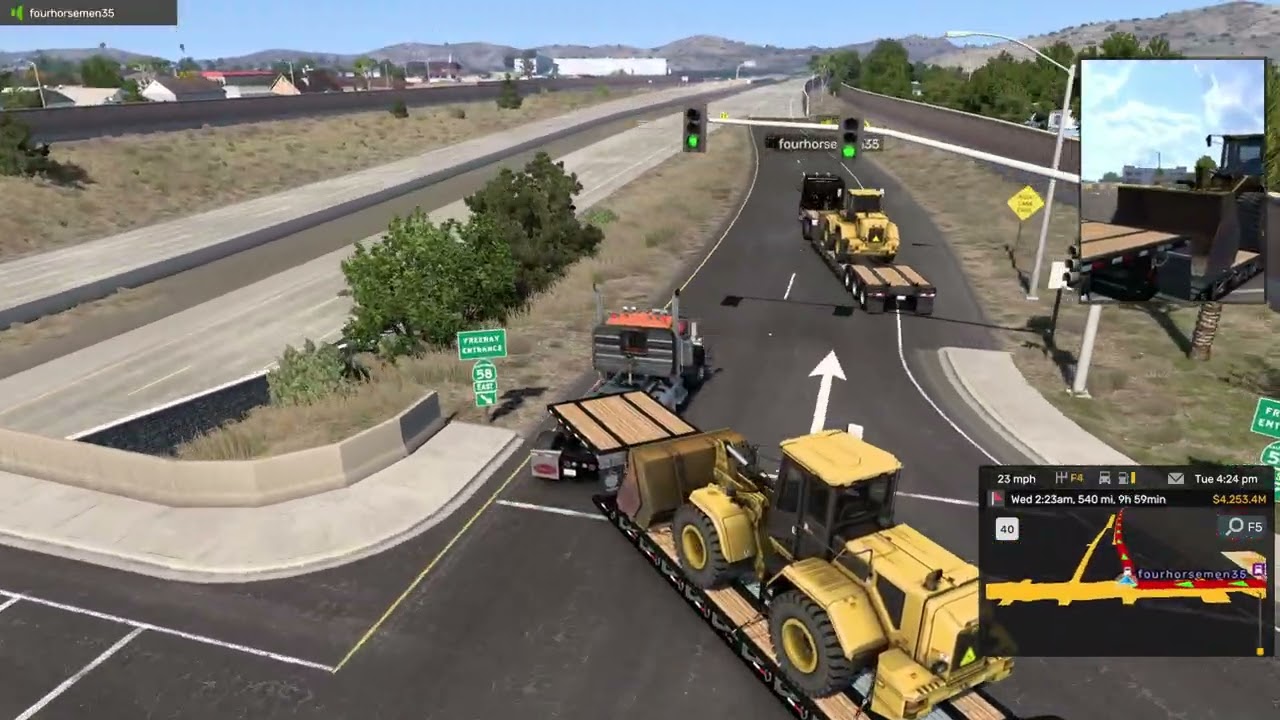 American Truck Simulator | Convoy | Wheel Loader from Bakersfield to Holbrook