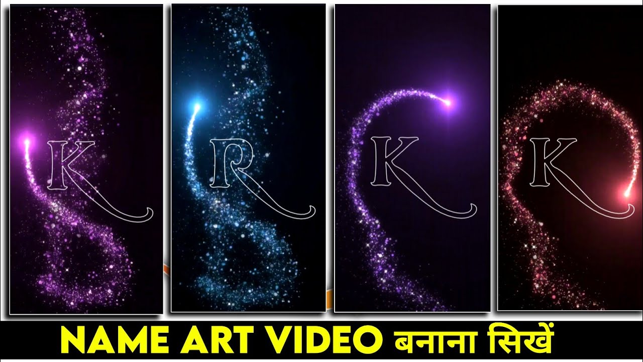 Instagram reels viral name art video editing || Name art video editing | Name art video kaise banaye