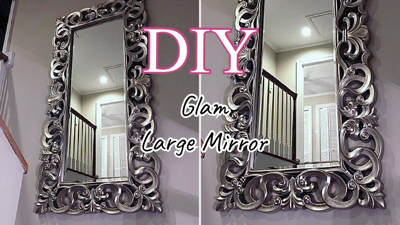 DIY LARGE MIRROR | HOW I PULLED IT OFF!