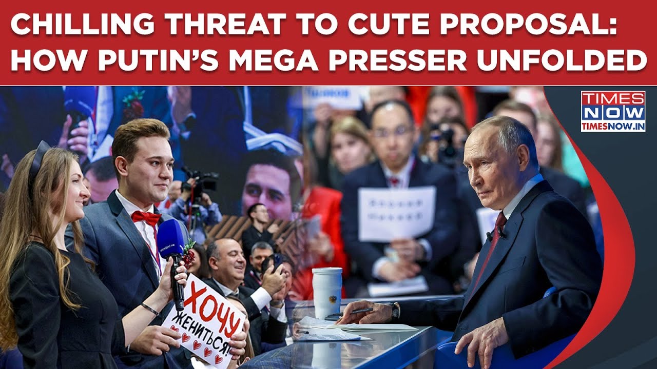 Chilling Threat To Marriage Proposal, Catch All That Happened At Putin's Annual Press Conference